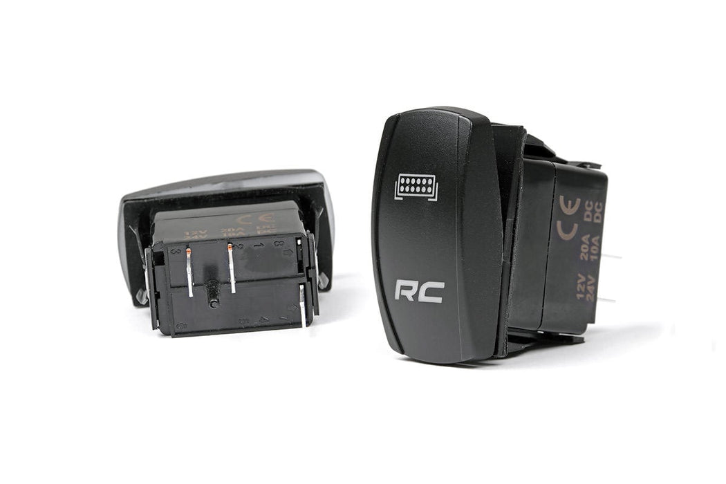 Rough Country Rocker Switch 2X1 With Logo Blue Back Light 709SW