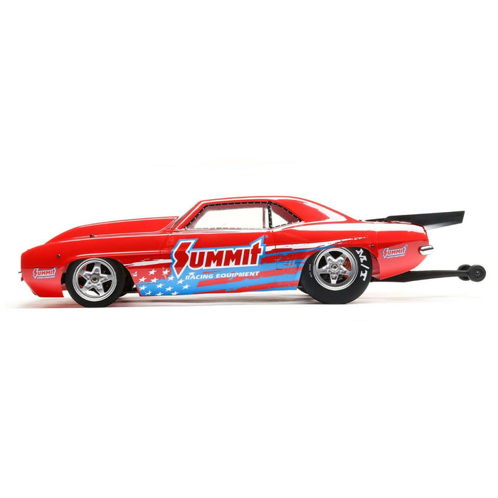 Losi 1/10 '69 Camaro 22S No Prep RC Drag Car Brushless 2 Wheel Drive RTR Battery and Charger Not Included Summit Red LOS03035T1 Cars Elec RTR 1/10 On-Road