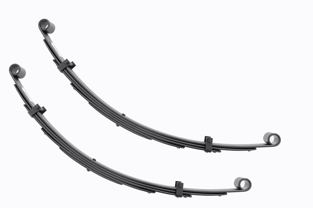 Rough Country Front Leaf Springs 4" Lift Pair Fits toyotaLand Cruiser FJ40 (64-80)