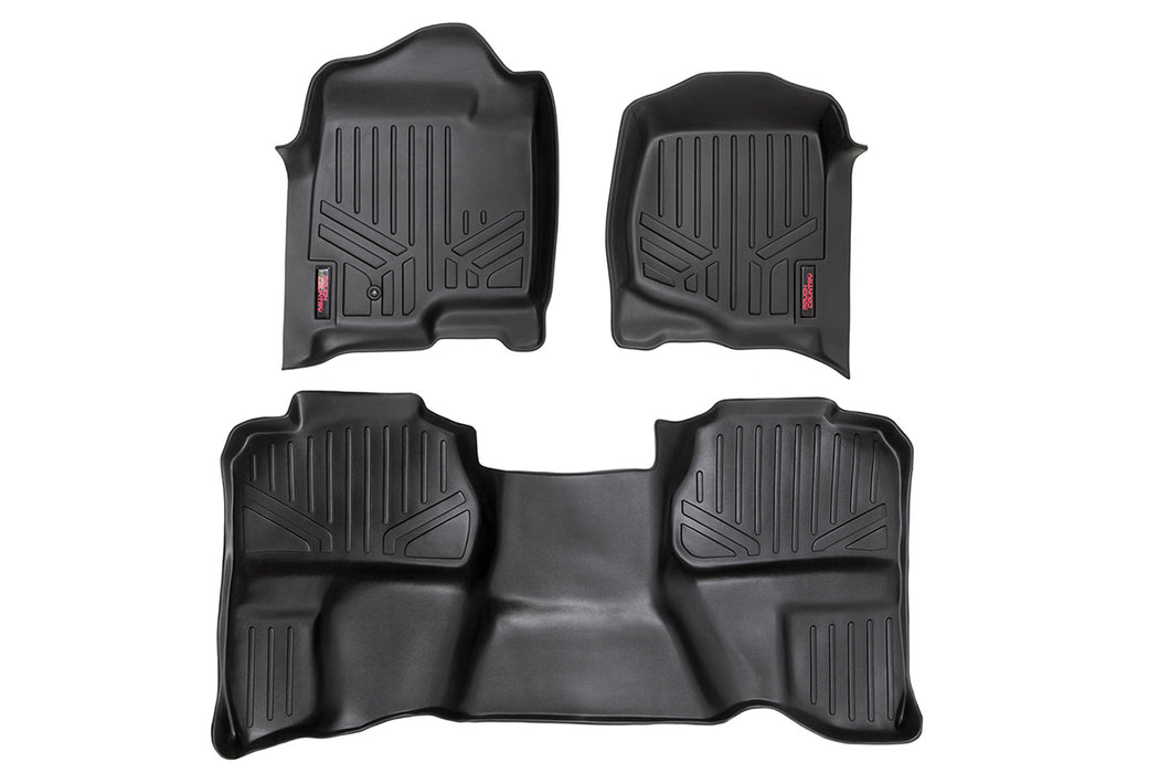 Rough Country Floor Mats Fr & Rr Ext Cab Chevy/Gmc 1500/2500Hd (07-14) M-20712
