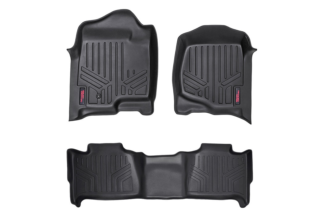 Rough Country Floor Mats Fr & Rr Chevy/Gmc Tahoe/Yukon 2Wd/4Wd (2007-2014) M-20715