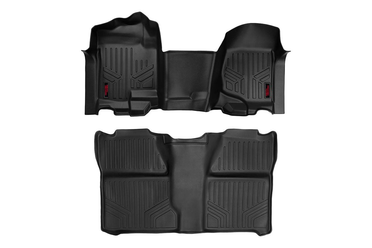 Rough Country Floor Mats Fr & Rr Ov Hump Crew Fits Chevy/GMC 1500/2500HD (07-14) M-21073