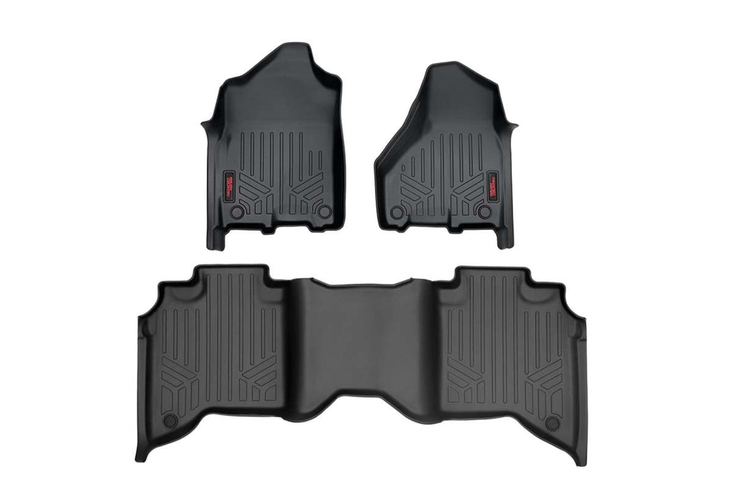 Rough Country Floor Mats Fr & Rr Fr Bucket Crew Ram 2500/3500 (19-23) M-31430