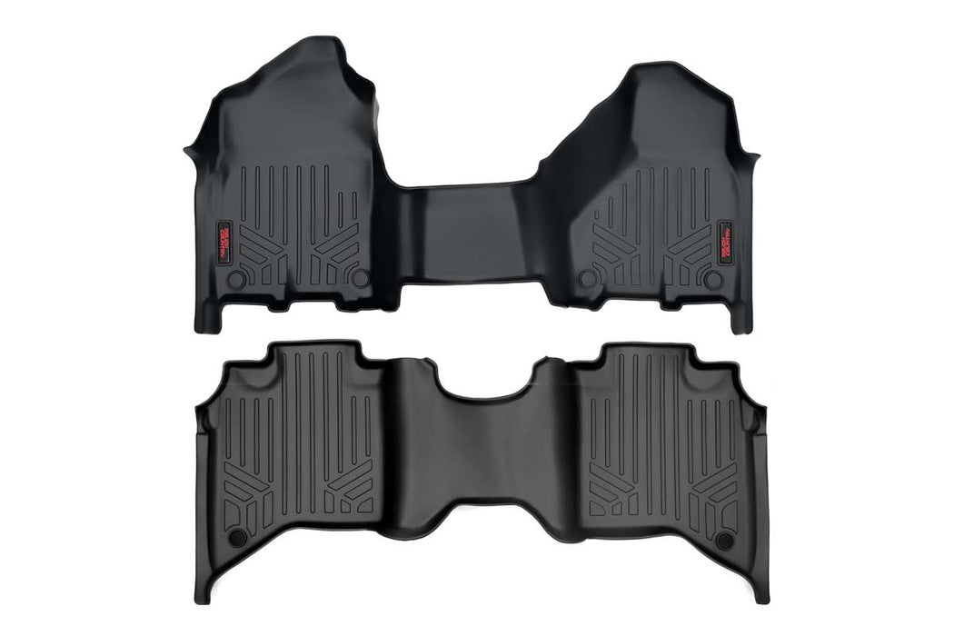 Rough Country Floor Mats Fr & Rr Over Hump Crew Ram 2500/3500 (19-23) M-31530