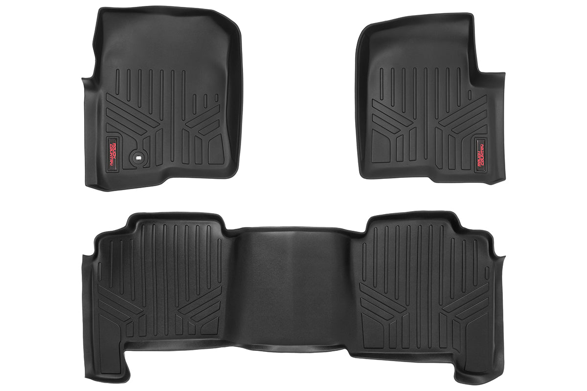 Rough Country Floor Mats Fr & Rr Fits Ford F-150 2WD/4WD (2004-2008) M-50412