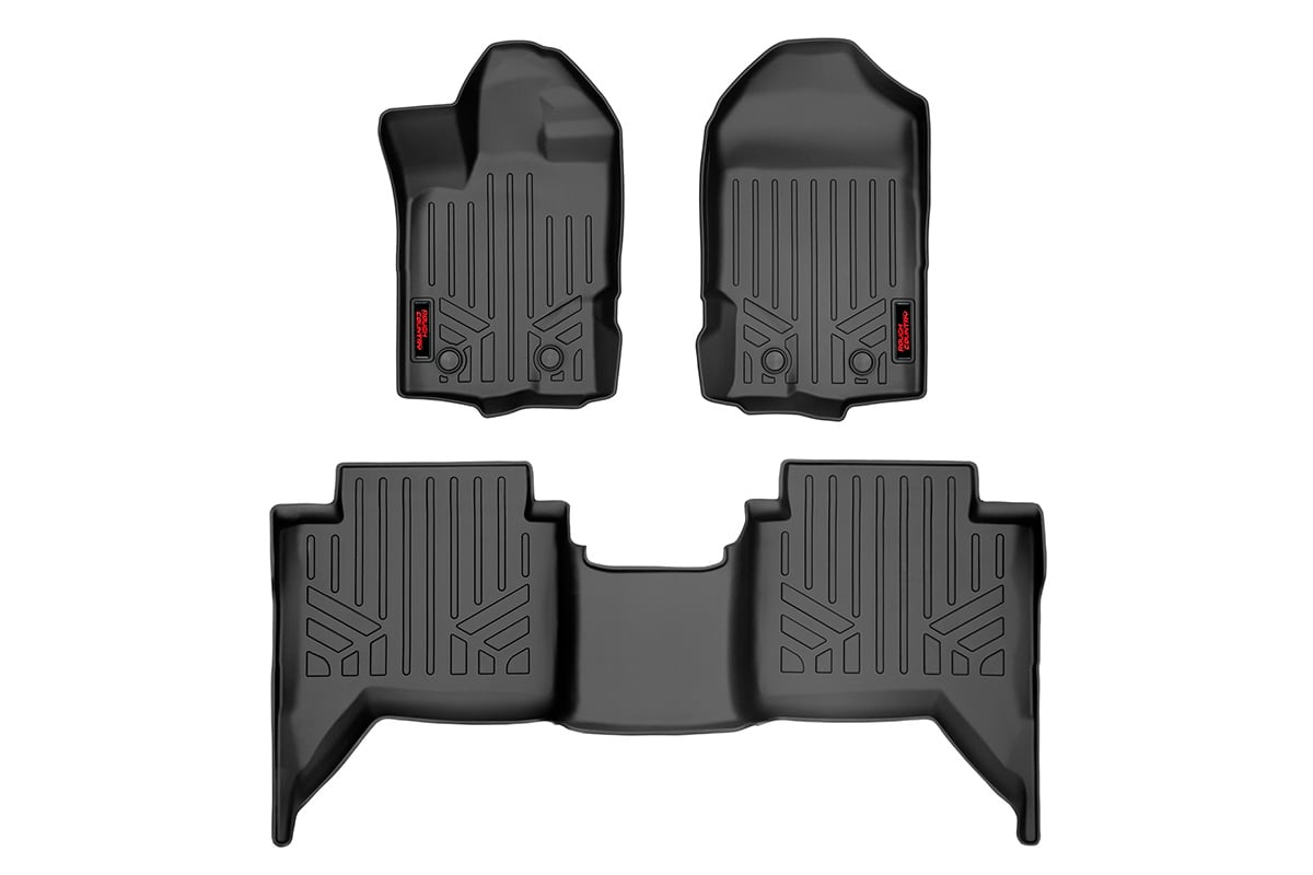 Rough Country Floor Mats Fr & Rr Fits Ford Ranger 2WD/4WD (2019-2023) M-51002