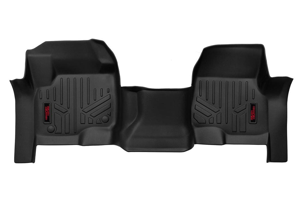 Rough Country Floor Mats Front Over Hump Ford F-250 Super Duty (17-23)/F-350 Super Duty (17-23) M-5117