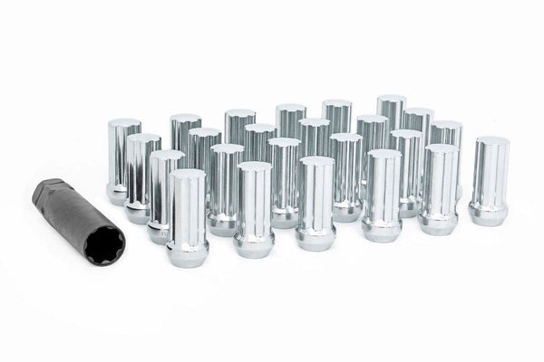 Rough Country Lug Nut Set 9/16X18 32 Qty Chrome Fits Ford F-250, Dodge Ram 2500 & more (1987-2012) 9161832CH