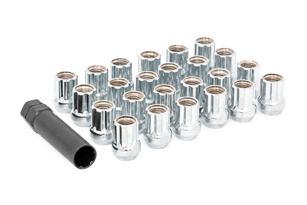 Rough Country M14 X 2.0 Lug Nut Set Of 32 Chrome Open End Fits Ford F-150, Ford F-250 Super Duty, Ford F-350 Super Duty (1997-2014) 142032CHOE