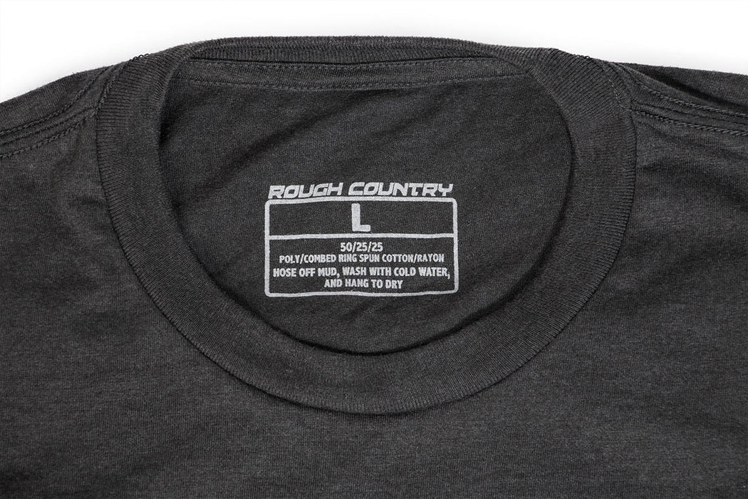 Rough Country T-Shirt Born & Raised Black Sm 84081SM