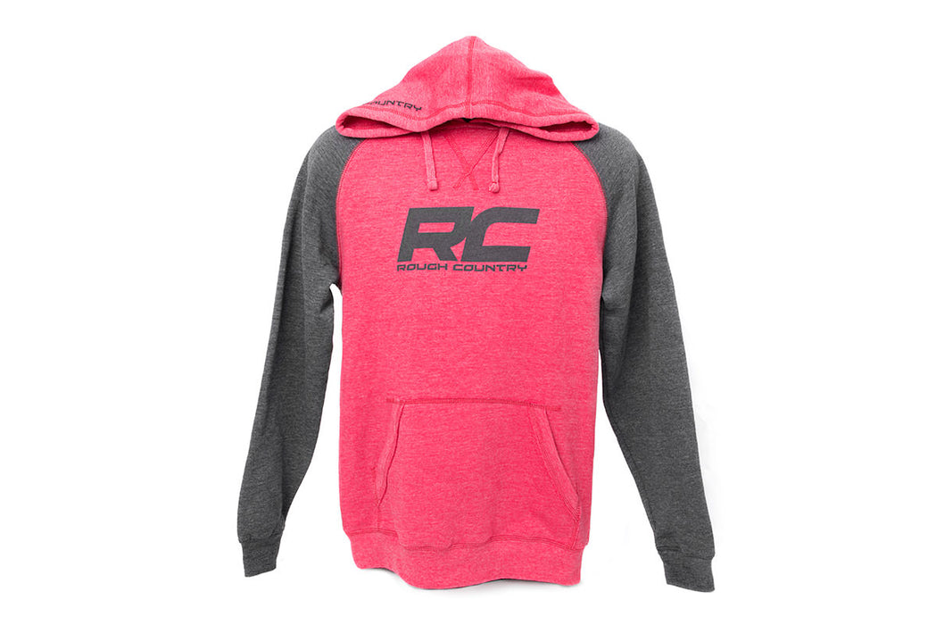 Rough Country Hoodie Heater Red/Gray Sm 84083SM