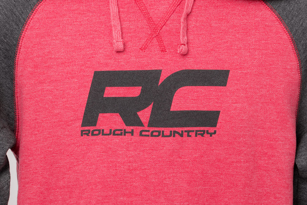 Rough Country Hoodie Heater Red/Gray Sm 84083SM