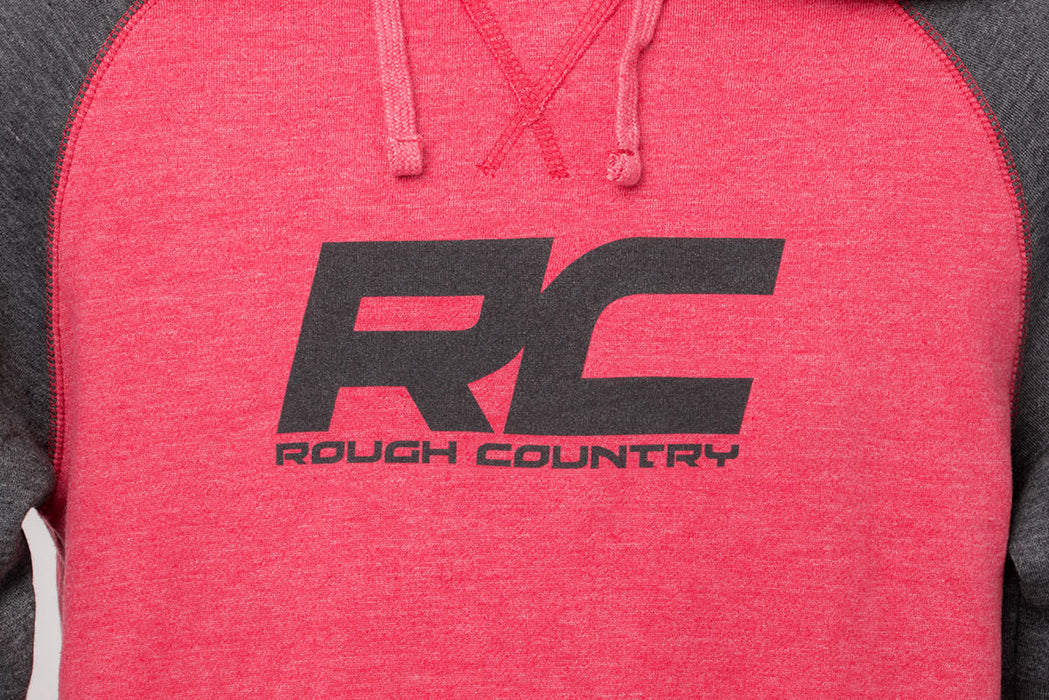 Rough Country Hoodie Heater Red/Gray Lg 84083LG
