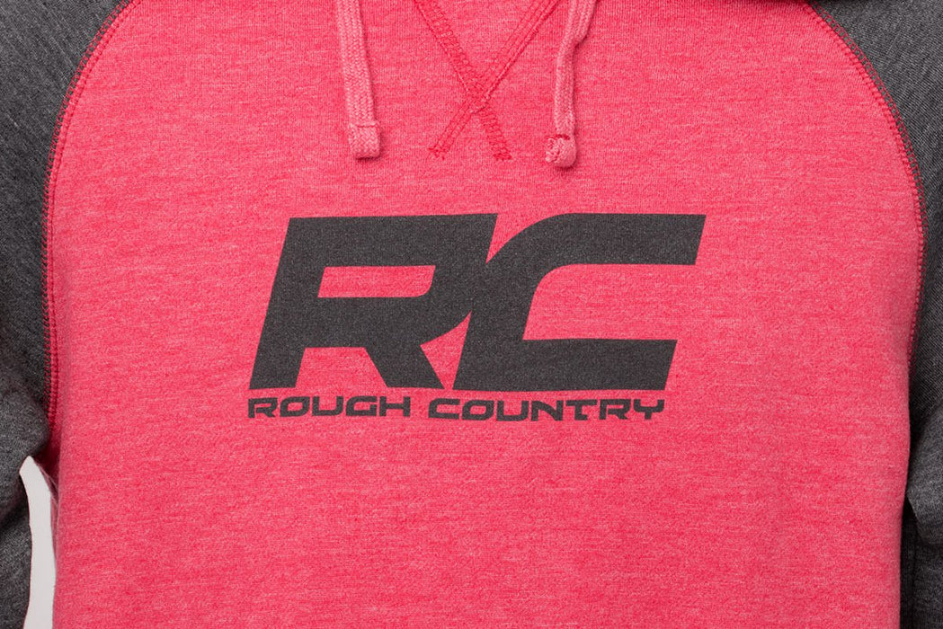 Rough Country Hoodie | Heater | Red/Gray | 2XL