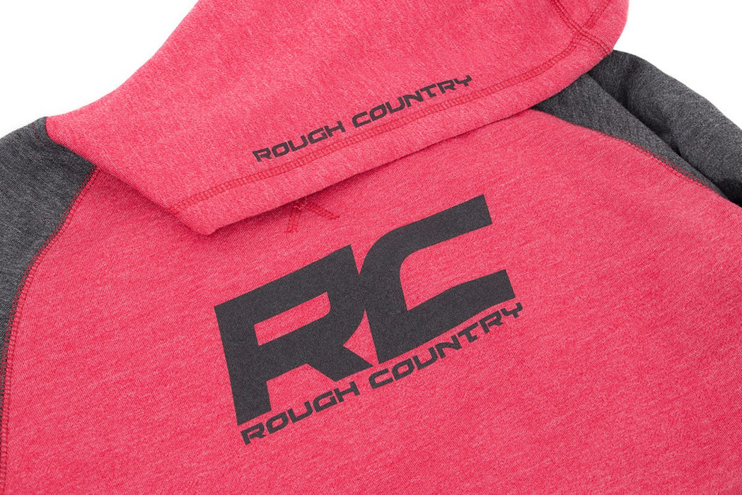 Rough Country Hoodie | Heater | Red/Gray | XL