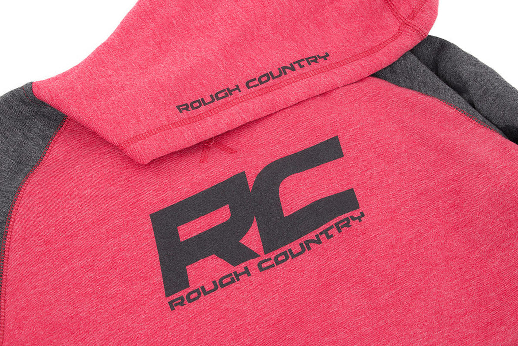 Rough Country Hoodie Heater Red/Gray Sm 84083SM