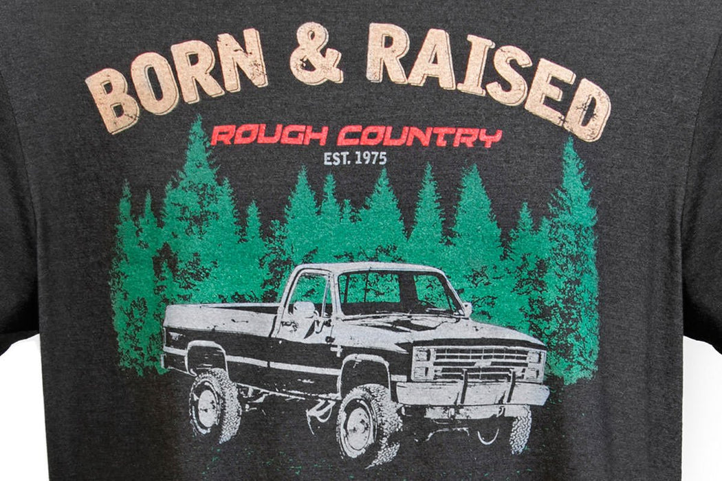 Rough Country T-Shirt | Born & Raised | Black | 2XL