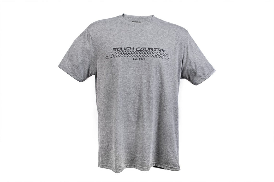 Rough Country T-Shirt Horizontal Tread Grey Sm 84077SM