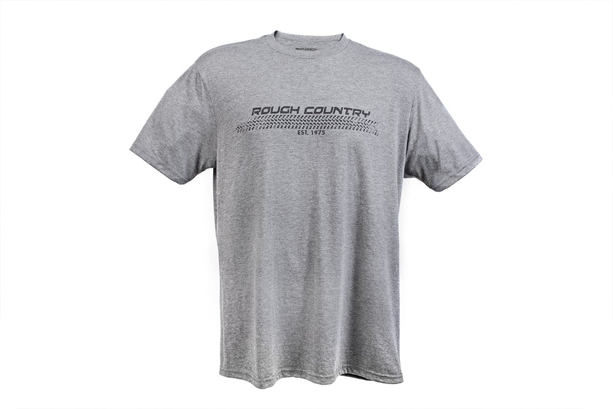 Rough Country T-Shirt Horizontal Tread Grey 2Xl 840772X