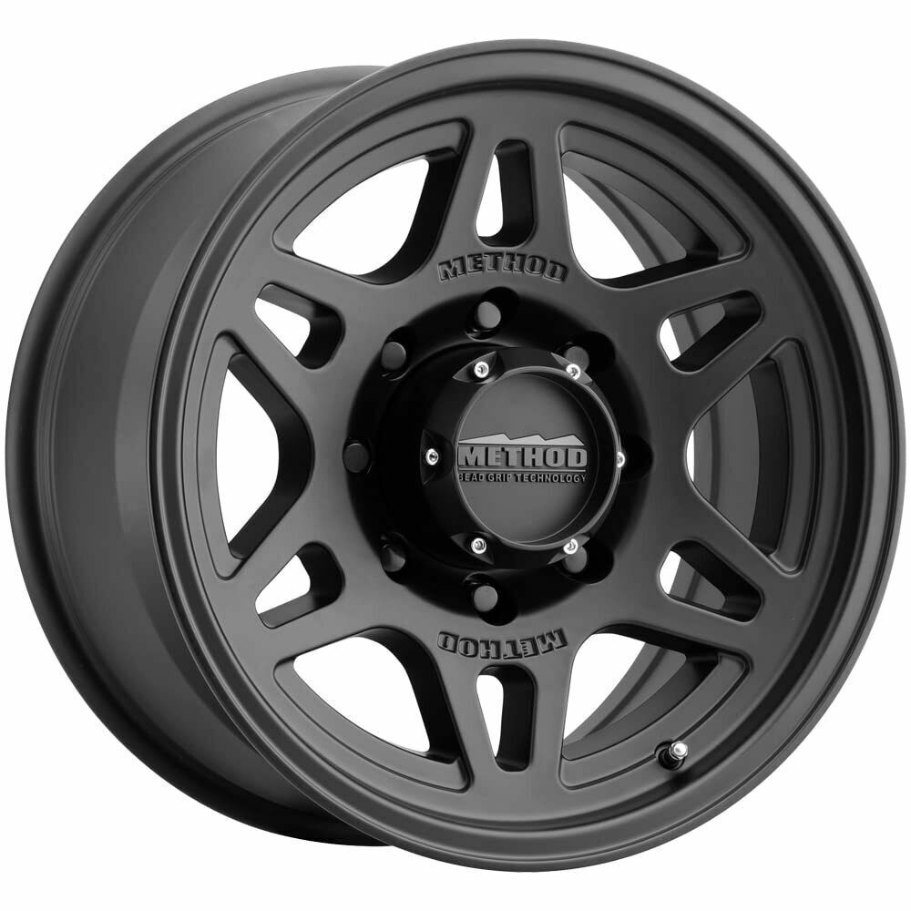 Method MR706 Bead Grip 17x8.5 0mm Offset 8x6.5 6.5mm Matte Black Wheel MR70678580500