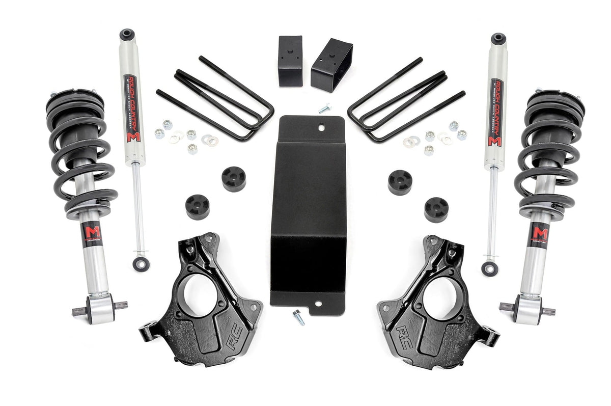 Rough Country 3.5 Inch Lift Kit Cast Steel Lca Fr M1 Fits Chevy/GMC 1500 (14-18) 12440