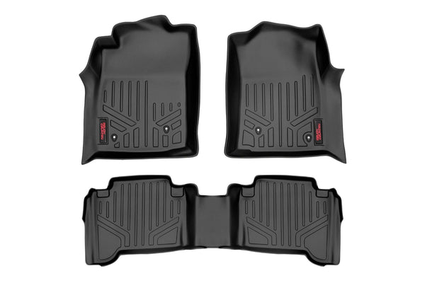 Rough Country Floor Mats Front and Rear Fits toyotaTacoma 2WD/4WD (2005-2011) M-75113
