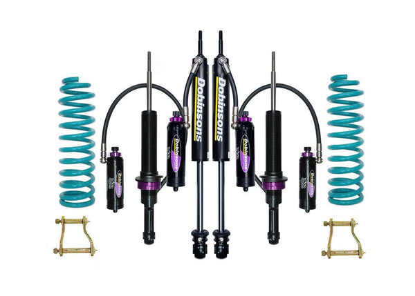 Dobinsons 1.5"-3.5" MRR 3-Way Adjustable Suspension Lift Kit and Rear Extended Shackles Kit for 2012 and Up Fits Isuzu Dmax & Chevy Colorado - DSSKITMRA711