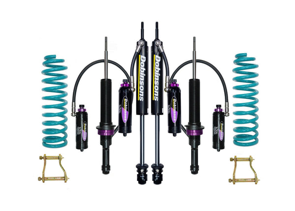 Dobinsons 1.5-3" MRR 3-Way Adjustable Suspension Kit Fits Ford Ranger 3.2L 4x4 Px / T6 MK1&2 08/2011 to Mid 06/2018 with Extended Rear Shackles (non USA) - DSSKITMRA321ERS