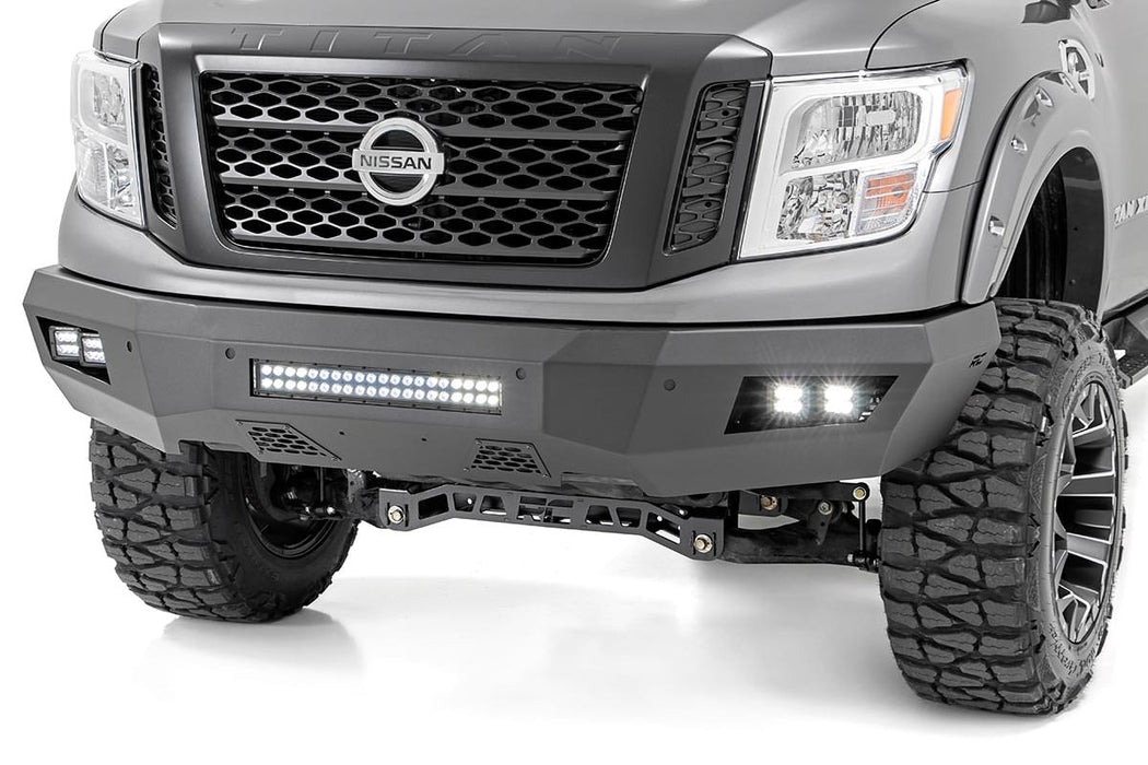 Rough Country Nissan Heavy-Duty Front Led Bumper (16-20 Titan Xd) 10780