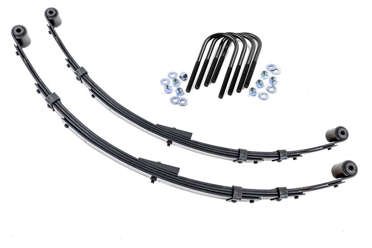 Rough Country Rear Leaf Springs 4" Lift Pair Fits Jeep Wrangler Yj 4WD (87-95) 8011KIT