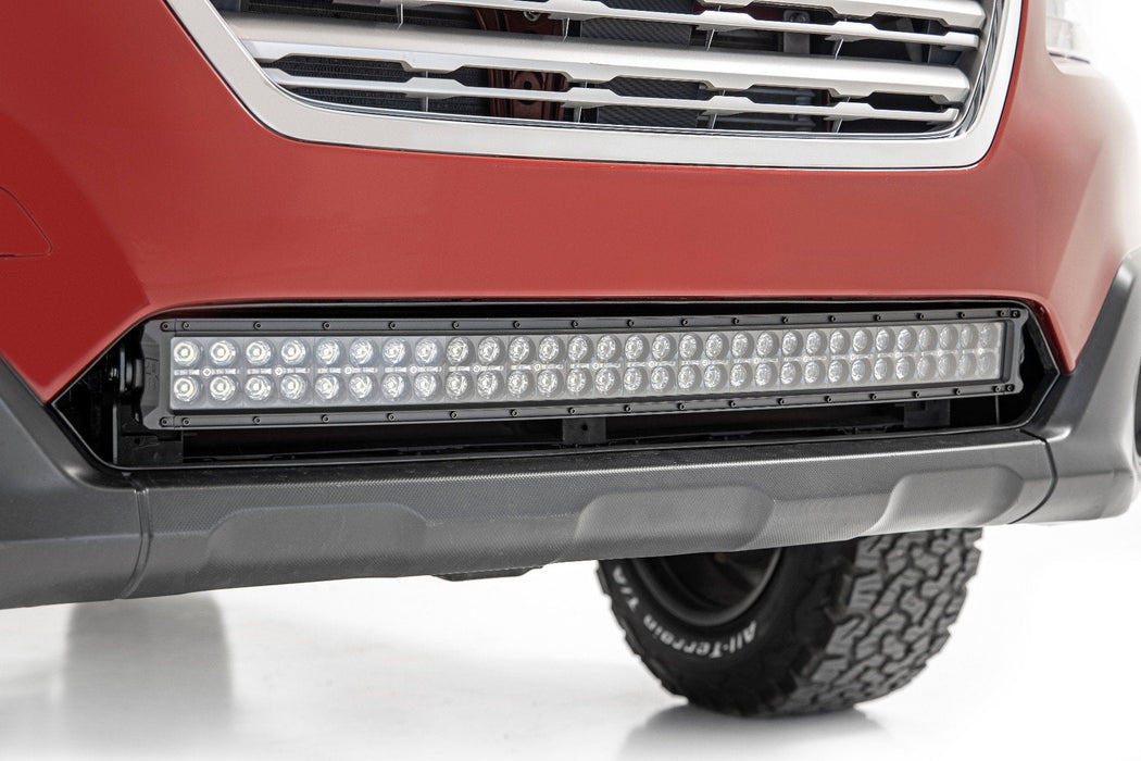 LED Light | Bumper Mount | 30" Black Dual Row | Amber DRL | Subaru Outback (15-19)