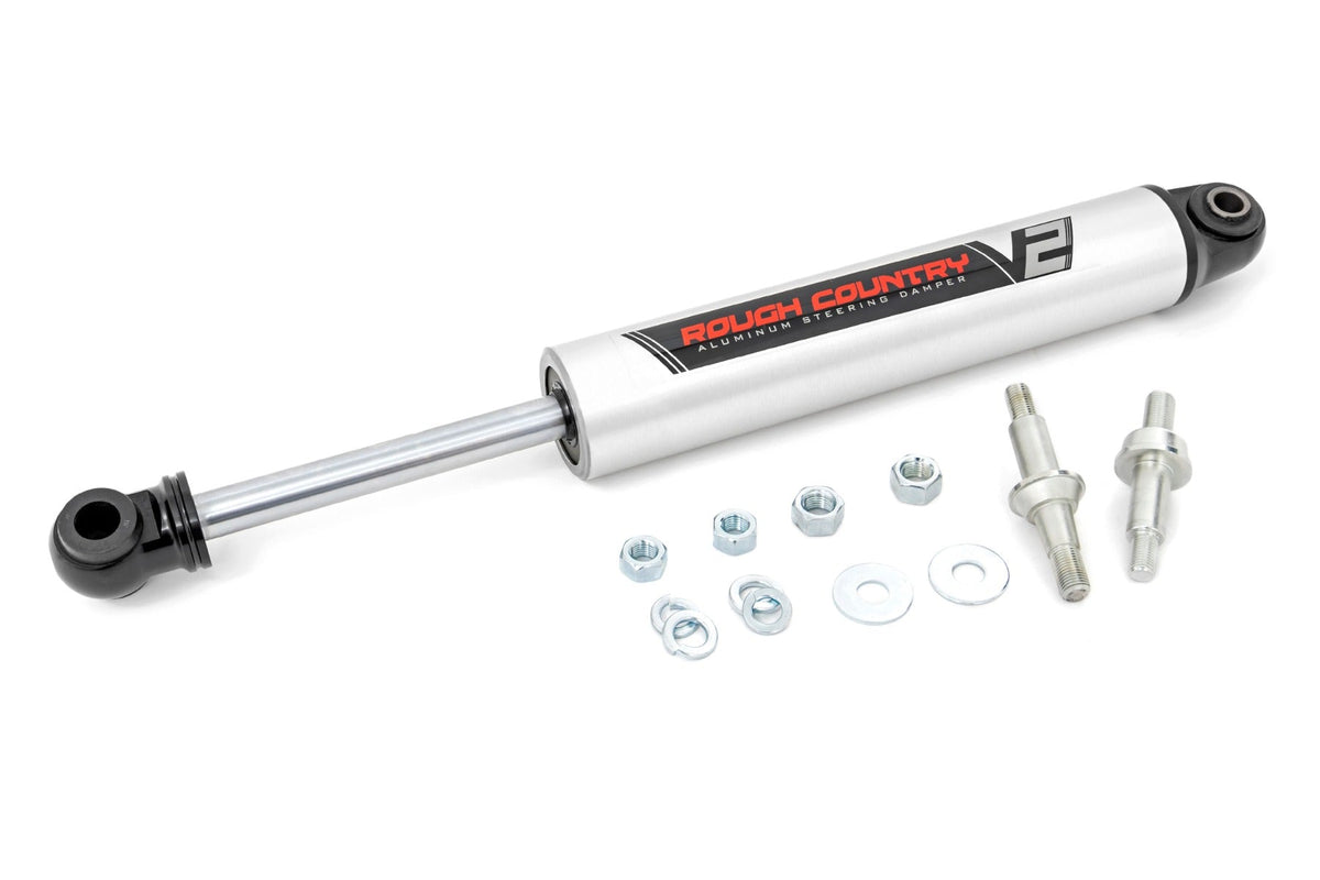 Rough Country V2 Steering Stabilizer Fits Chevy/GMC C10/K10 C15/K15 Truck/Half-Ton Suburban/Jimmy (73-91) 8732570