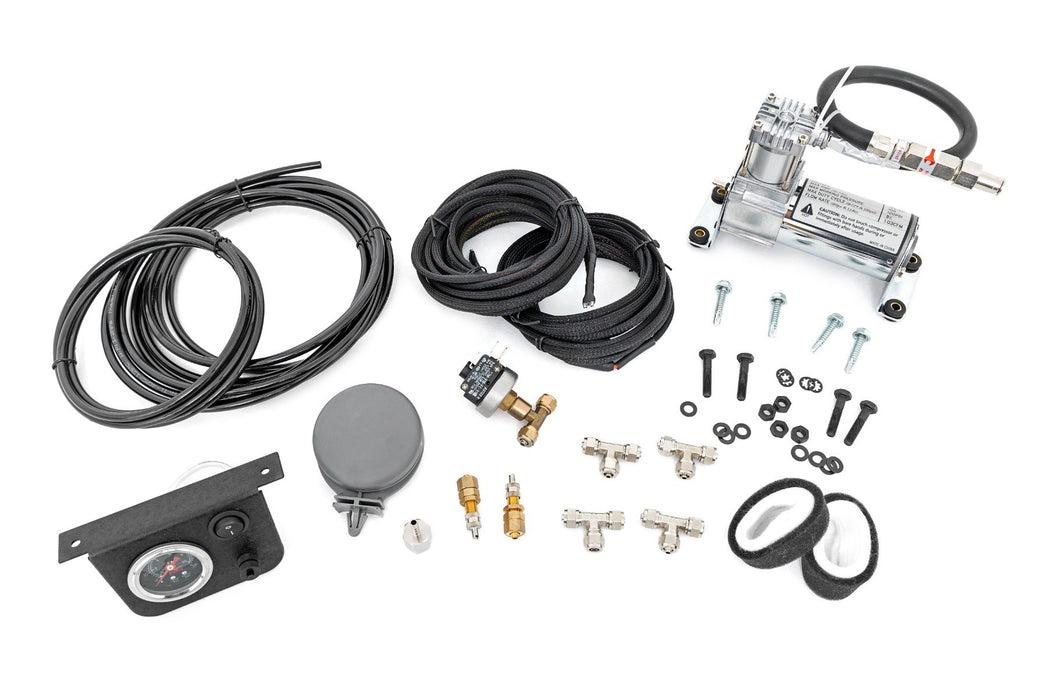 Rough Country Onboard Air Bag Compressor Kit W/Gauge 10100