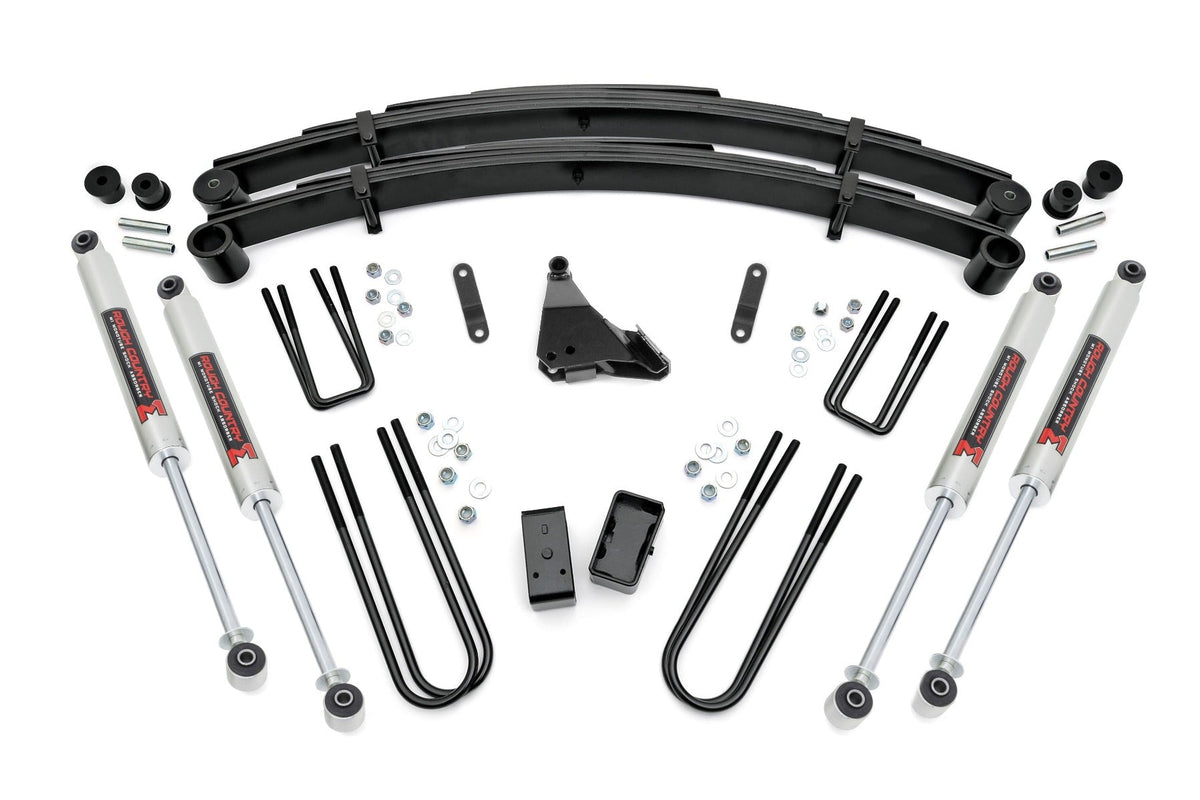 Rough Country 4 Inch Lift Kit Rear Blocks M1 Fits Ford F-250/F-350 Super Duty (99-04) 49540