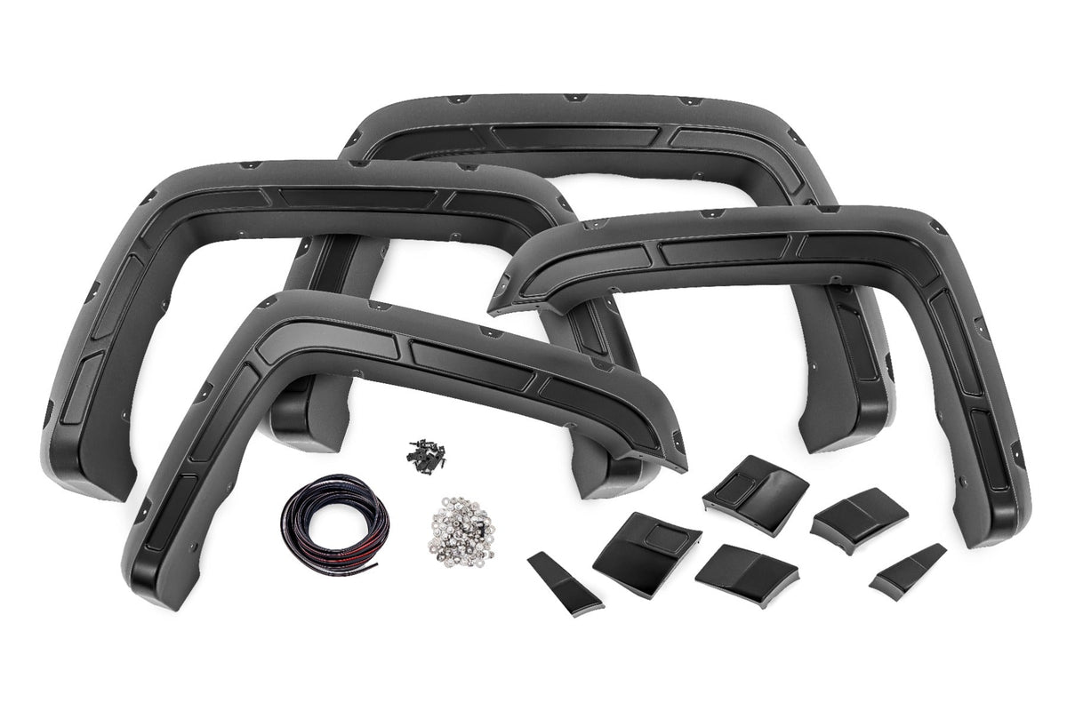 Rough Country Defender Pocket Fender Flares Fits GMC Sierra 1500 (14-18)/Sierra 2500HD (15-19) A-G11611