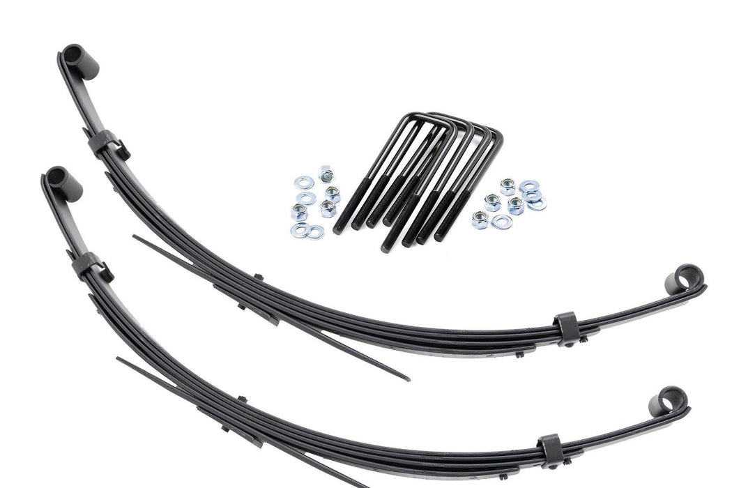Rough Country Rear Leaf Springs 3" Lift Pair Toyota Truck 4WD (1979-1985)