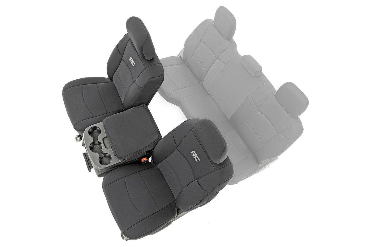 Rough Country Seat Covers Bucket Seats Fr Fits RAM 2500 2WD/4WD (2019-2023) 91042