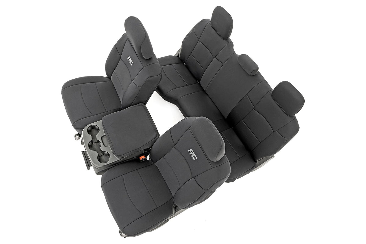 Rough Country Seat Covers Bucket Seats Fr & Rr Fits RAM 2500 2WD/4WD (2019-2023) 91043