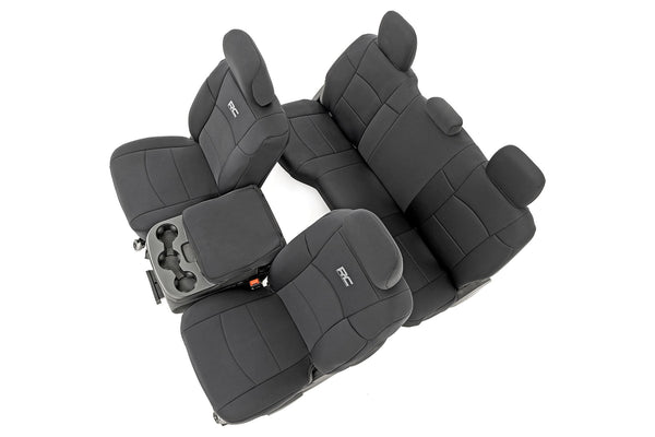 Rough Country Seat Covers Bucket Seats Fr & Rr Fits RAM 2500 2WD/4WD (2019-2023) 91043