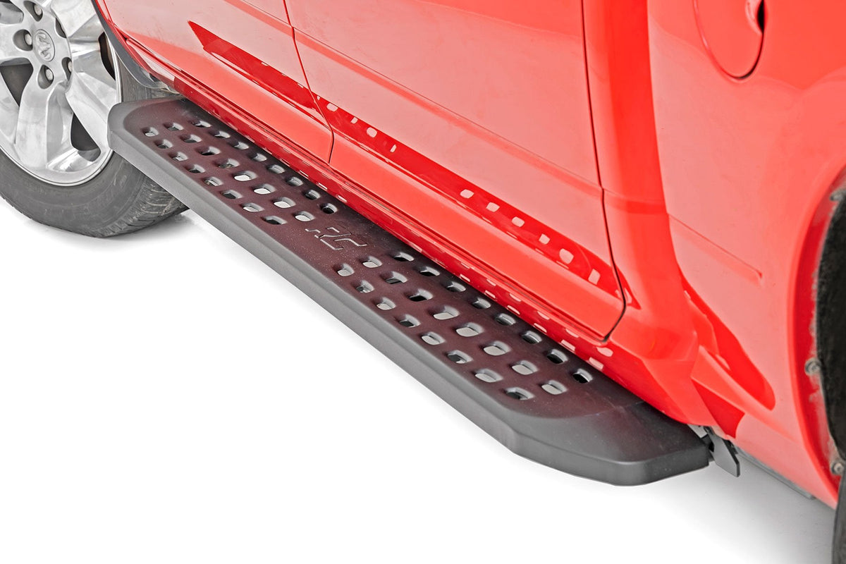 Rough Country Rpt2 Running Boards Crew Cab Black Fits RAM 1500 2WD/4WD 44003