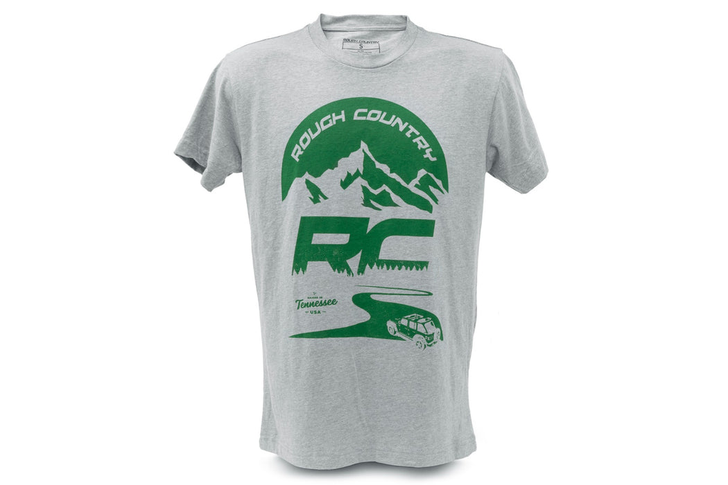 Rough Country T-Shirt Rc Mountains Gray Sm 84093SM