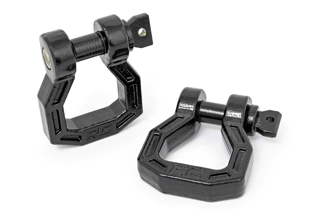 Rough Country D-Ring Forged Pair Black RS118