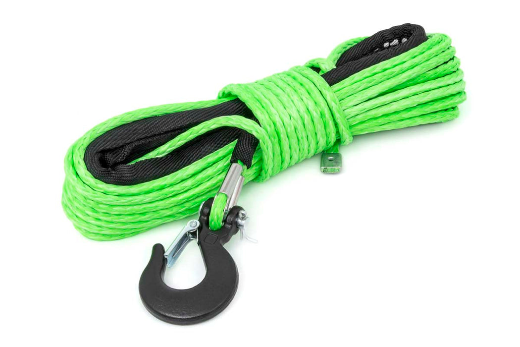 Rough Country Synthetic Rope 1/4 Inch 50 Ft Lime Green RS142