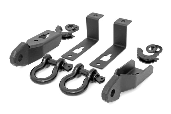 Rough Country Tow Hook Brackets D-Ring Combo Fits Ford Ranger 2WD/4WD (2019-2023) RS152