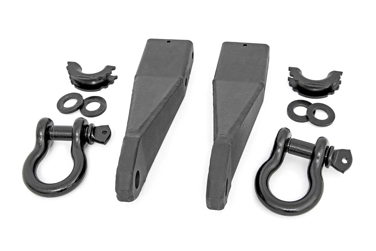 Rough Country Tow Hook Brackets D-Ring Combo Fits GMC Sierra 2500HD (20-23) RS159