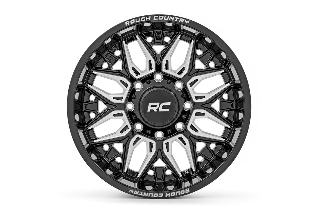 Rough Country 86 Series Wheel One-Piece Gloss Black 22X10 8X17019Mm 86221011