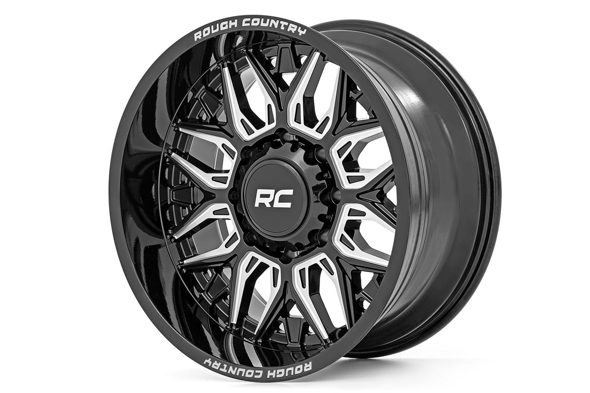 Rough Country 86 Series Wheel One-Piece Gloss Black 20X10 8X6.519Mm Fits Ford F-250, Ford F-350 & more (1953-2026) 86201010