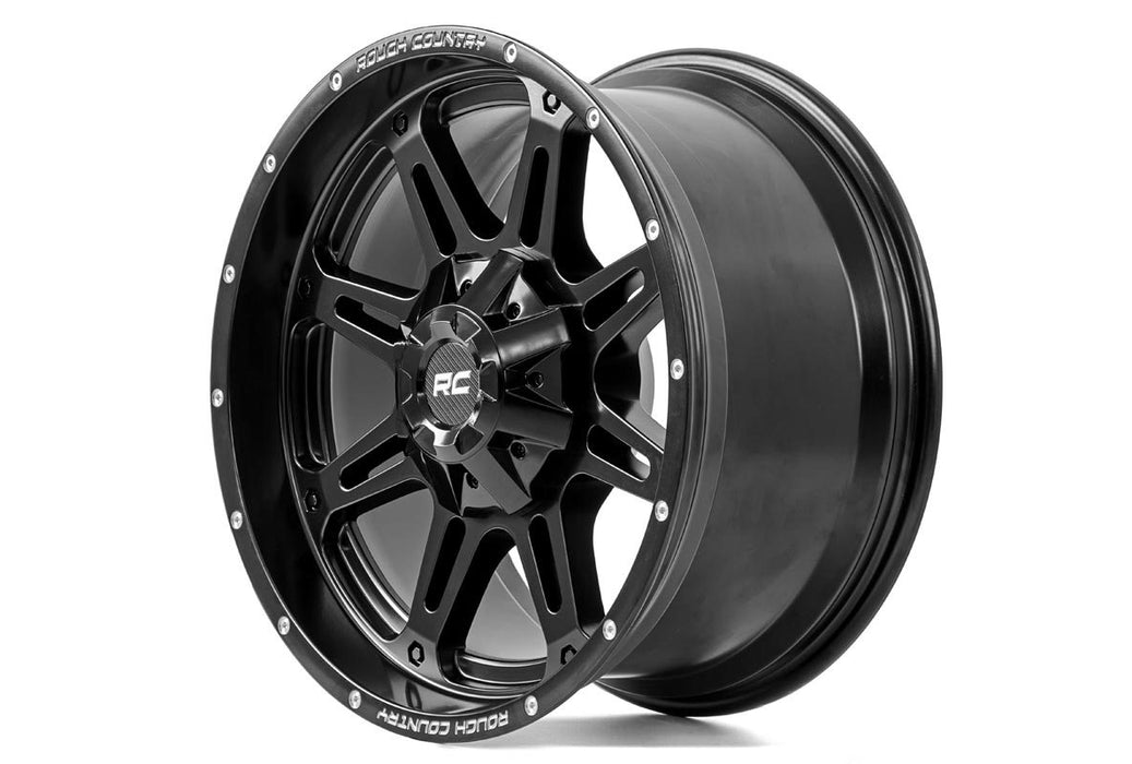 Rough Country 94 Series Wheel One-Piece Matte Black 20X10 8X17018Mm 94201011