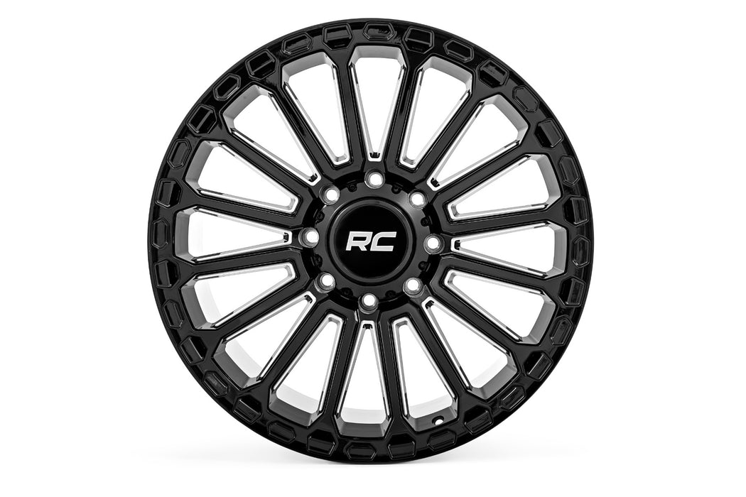 Rough Country 97 Series Wheel One-Piece Gloss Black 17X9 5X4.512Mm 97170913