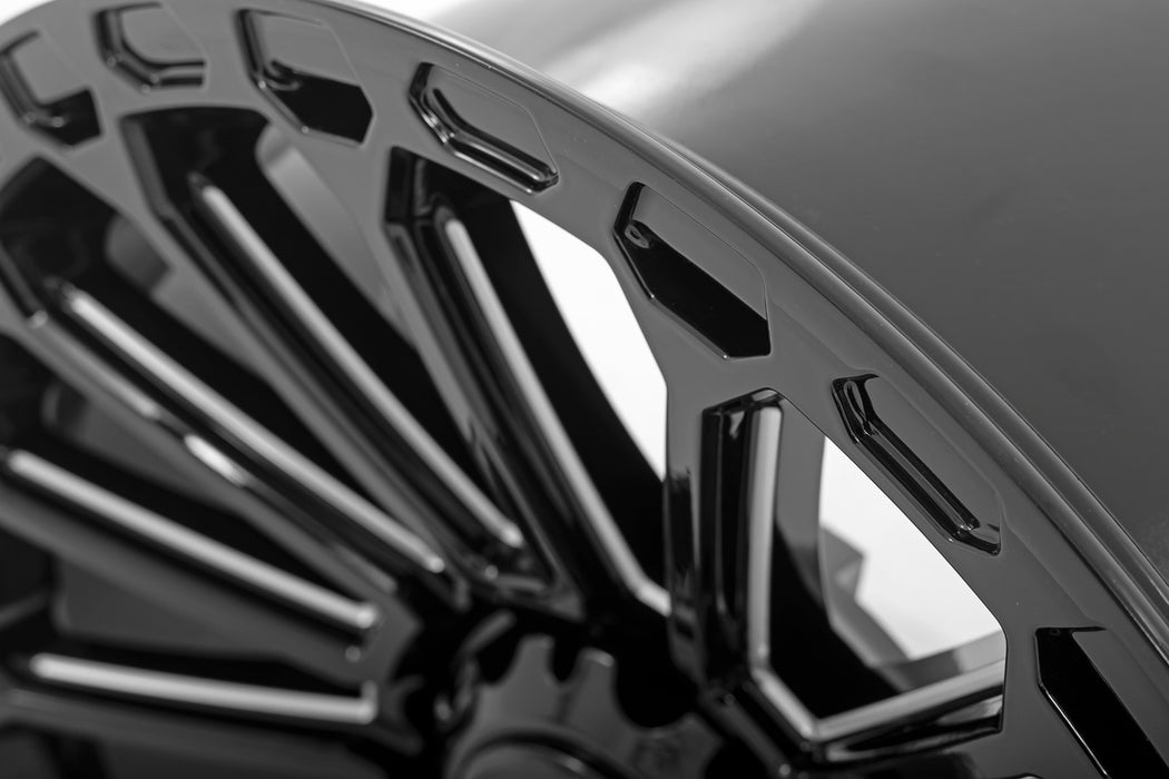 Rough Country 97 Series Wheel One-Piece Gloss Black 20X10 8X17019Mm 97201011